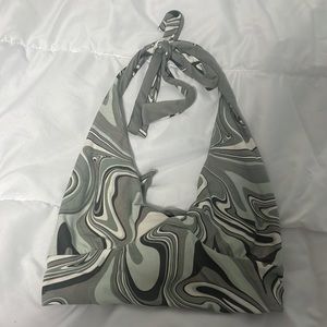 Reversible halter top, size S